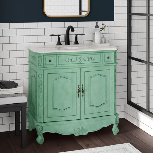 Laurel Foundry Modern Farmhouse Halethorpe 36'' Single Bathroom Vanity ...